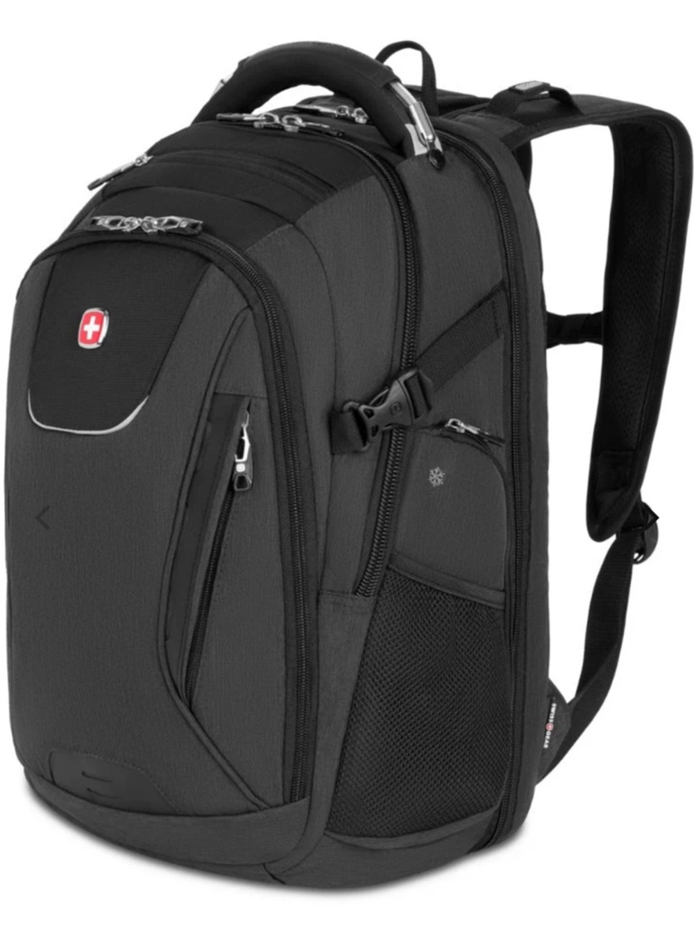 SwissGear Black Travel and Laptop Backpack with Organizer